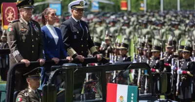 Claudia Sheinbaum, presidenta de Mxico; Ricardo Trevilla Trejo, secretario de l