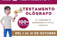 Extienden Mes del Testamento en beneficio de las y los sonorenses