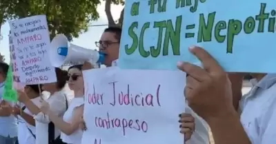 Protestan contra reforma judicial