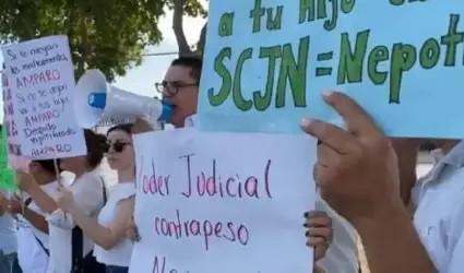 Protestan contra reforma judicial