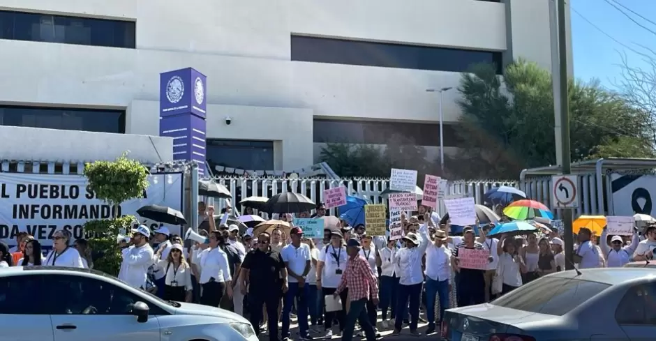 Manifestacin de empleados del Poder Judicial de la Federacin