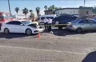 Triple choque deja tres personas lesionadas en Hermosillo