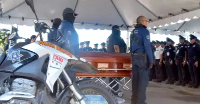 Funeral del polica Jos Luis Andrade Morales