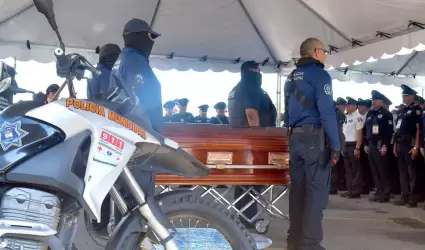 Funeral del polica Jos Luis Andrade Morales