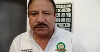 Salvador Daz Holgun, secretario general del Sindicato nico de Trabajadores de