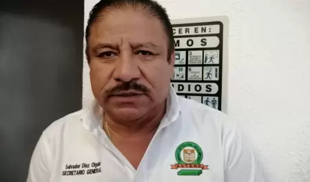 Salvador Daz Holgun, secretario general del Sindicato nico de Trabajadores de