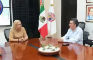 Se rene alcalde de Cajeme con rectora de la Unison