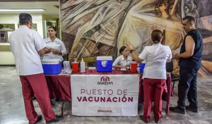 Jornada de vacunacin en palacio municipal de Cajeme