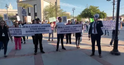 Manifestacin de empleados del Poder Judicial Federal