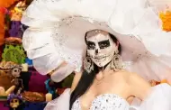 Maribel Guardia se viste de Catrina para recorrer la Ciudad de Mxico