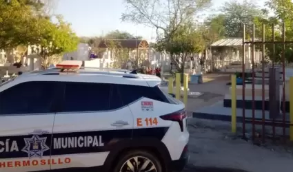 Operativo en panteones de Hermosillo