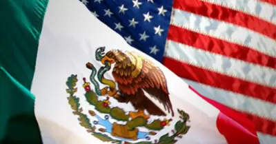 Bandera de Mxico y Estados Unidos