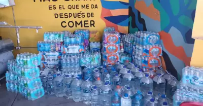 Donaciones de agua para Ncori Chico