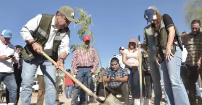 Llevan el programa Hermosillo Crece Verde a La Cholla