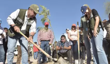 Llevan el programa Hermosillo Crece Verde a La Cholla