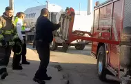 Sofocan incendio en pipa cargada con 27 mil litros de gas LP