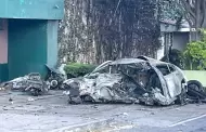 Conductor fallece calcinado al estrellar auto de lujo en CDMX