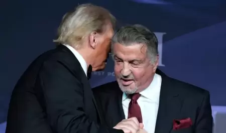 Donald Trump y Sylvester Stallone