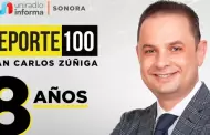 Noticiero Reporte 100 cumple 8 aos bajo la conduccin de Juan Carlos Ziga