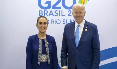 Claudia Sheinbaum y Joe Biden