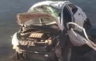 Fallece conductora al perder control del auto y caer al mar en tramo Guaymas-Empalme