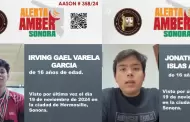 Emiten Alerta Amber para localizar a Irving Gael Varela y Jonathan Asael Islas