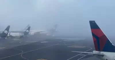 Neblina en el aeropuerto de la Ciudad de Mxico