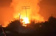 Voraz incendio deja sin electricidad a zona rural oriente de Hermosillo