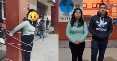 Mujer es amarrada tras robarse 90 mil pesos