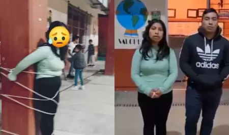 Mujer es amarrada tras robarse 90 mil pesos