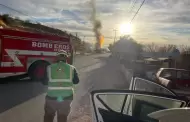 Incendio en subestacin de gas LP, en Santa Ana