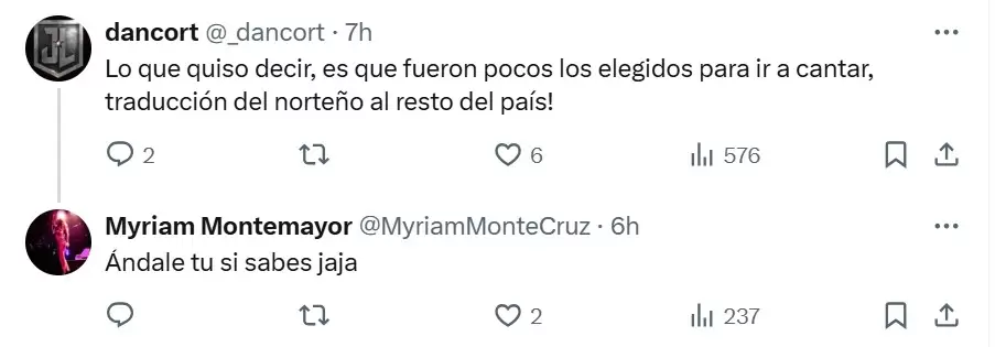 Comentario de Myriam Montemayor