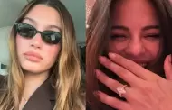 Hailey Bieber reacciona a compromiso de Selena Gomez y Benny Blanco