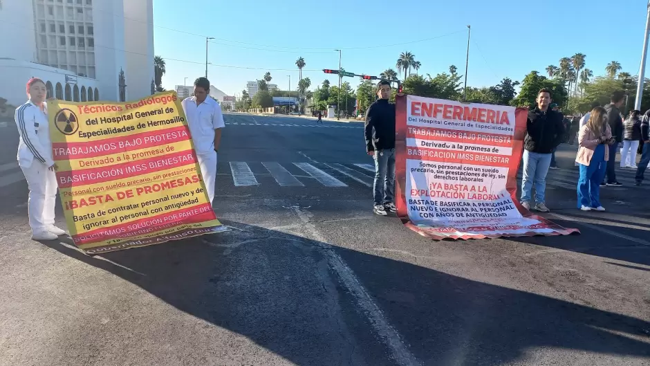 Manifestacin de trabajadores del sector salud