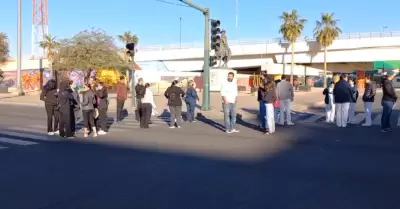 Manifestantes del sector salud