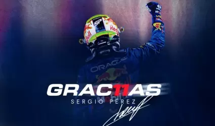 Red Bull le da las gracias a "Checo" Prez