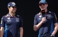 FOTOS Max Verstappen dedica mensaje a "Checo" Prez