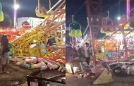 VIDEO: Momento del desplome de juego mecnico en feria de Acapulco