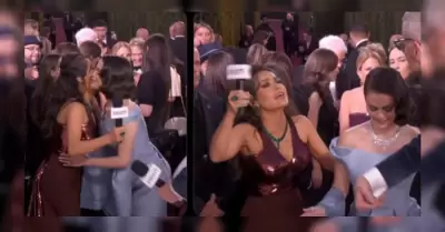 El encuentro emotivo de Salma Hayek y Selena Gmez en los Golden Globes