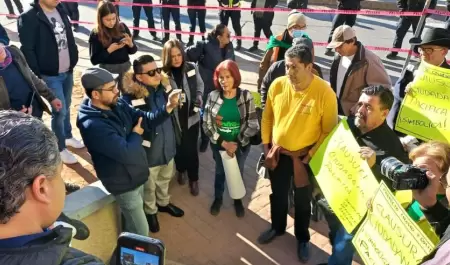 Activistas suspenden trabajos de paso a desnivel