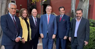 Marcelo Ebrard particip en el Seminario Perspectivas Econmicas 2025, que organ