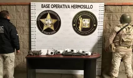 Cmaras de videovigilancia aseguradas en Hermosillo