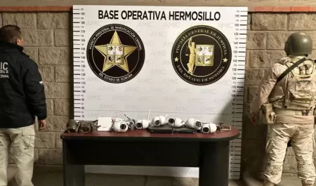 Cmaras de videovigilancia aseguradas en Hermosillo