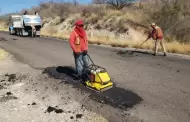 Trabajan en acciones de bacheo y conservacin en carreteras de Sonora