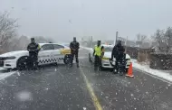 GN despliega operativo ante nevadas en Chihuahua y Sonora