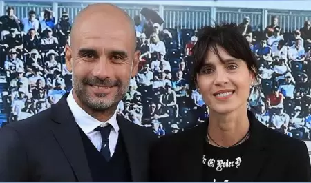 Pep Guardiola y su esposa Cristina Serra