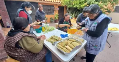 Preparacin de tamales