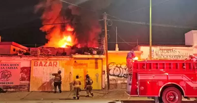 Incendio en la colonia Balderrama