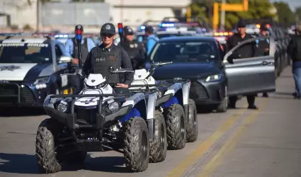 Entrega de equipo a Seguridad Pblica de Cajeme