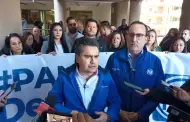 Panistas se manifiestan en las oficinas del Infonavit